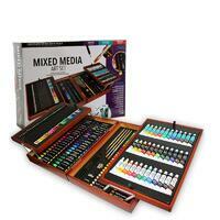 Без бренда «Художественный набор (174 предмета) в деревянном чемоданчике» в Ярославле в интернет-магазине Без бренда «Художественный набор (174 предмета) в деревянном чемоданчике» в Ярославле