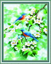 Без бренда «Две птички на цветущей яблоне» в Ярославле в интернет-магазине  Без бренда «Две птички на цветущей яблоне» в Ярославле