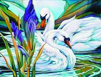 Без бренда «Белые лебеди и синий цветок» в Ярославле