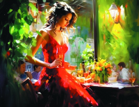 Без бренда «Милая девушка с бокалом шампанского» в Ярославле