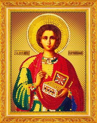 Алмазная вышивка Святой великомученик Пантелеймон целитель