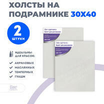 Без бренда «Набор 2 шт. холст Две картинки на подрамнике 30X40» в Ярославле