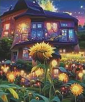 Без бренда «Сказочный домик и поле подсолнухов» в Ярославле в интернет-магазине  Без бренда «Сказочный домик и поле подсолнухов» в Ярославле