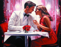 Без бренда «Пара на свидании в ресторане» в Ярославле в интернет-магазине  Без бренда «Пара на свидании в ресторане» в Ярославле