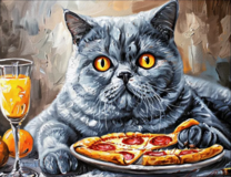 Без бренда «Пухлый серый кот и пицца» в Ярославле