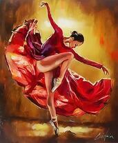 Стойка балерины на выступлении