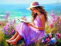 Без бренда «Девочка читает на берегу» в Ярославле в интернет-магазине  Без бренда «Девочка читает на берегу» в Ярославле