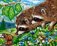 Без бренда «Еноты и бабочка на цветочной поляне» в Ярославле