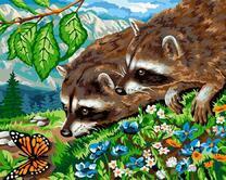 Без бренда «Еноты и бабочка на цветочной поляне» в Ярославле