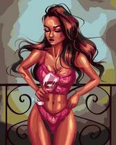 Без бренда «Девушка в нижнем белье с бокалом вина» в Ярославле